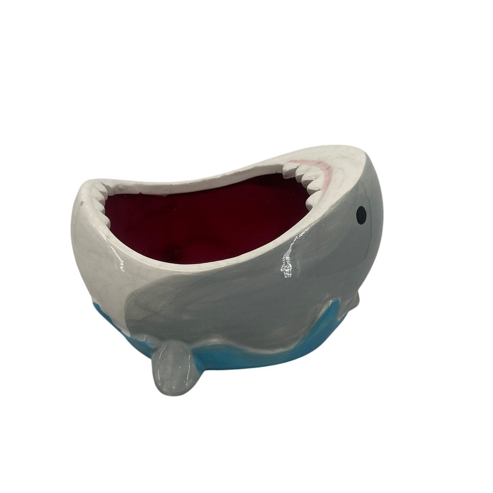 ThinkGeek 2014 Ceramic Shark Attack Bowl Dishwasher Microwave Safe‎